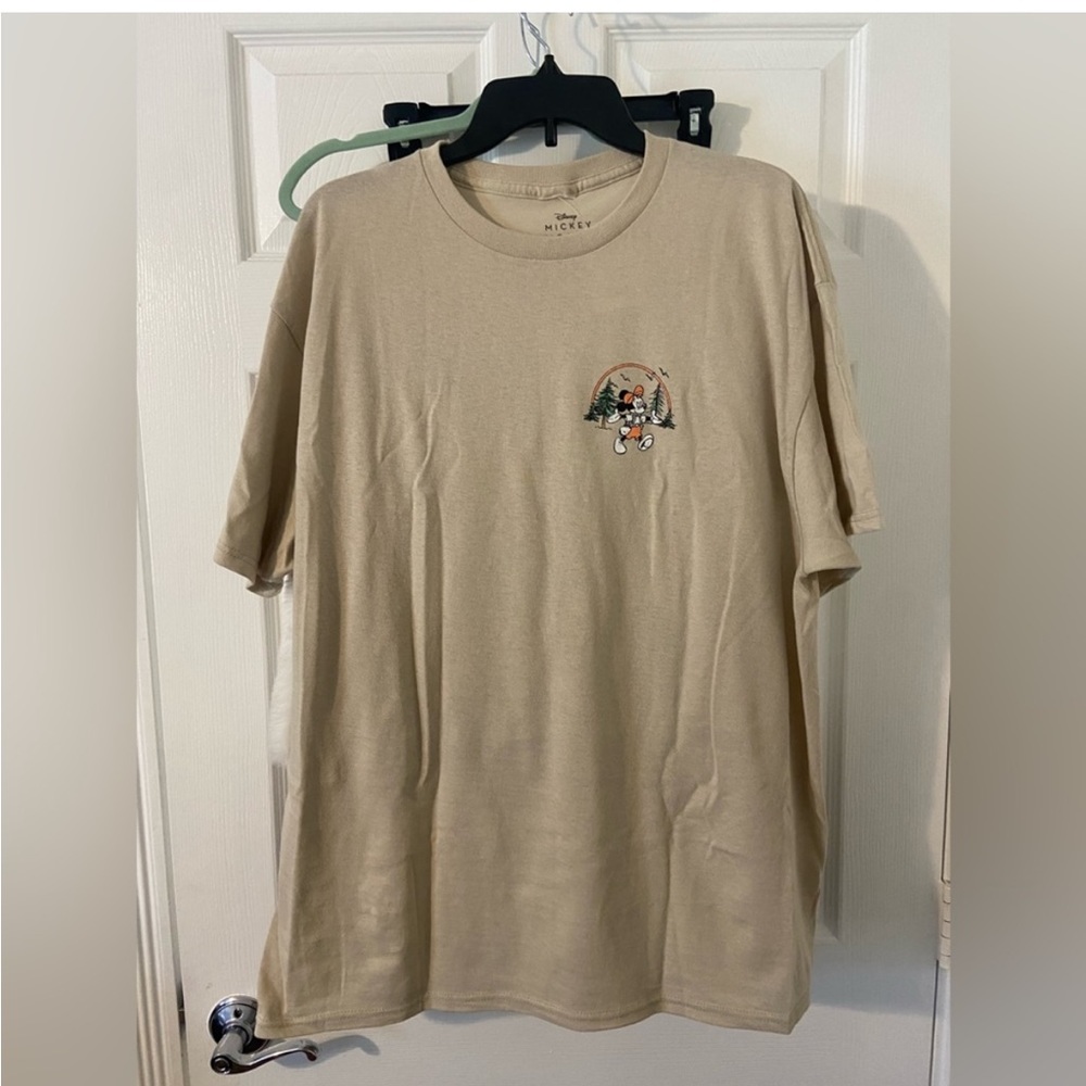 Disney Mickey Mouse Graphic T-Shirt Tan Neutral XL